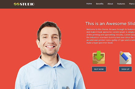 Studio - One page HTML5 Template
