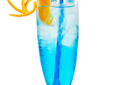 Blue long drink cocktail 05 containing alcohol, alcoholic, and background, a Food & Drink Photo by keko64