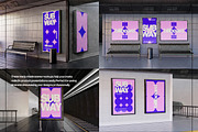 Subway Billboard Mockup Set, an Advertising Mockup by Mego-studio (Thumbnail 5 of 7)