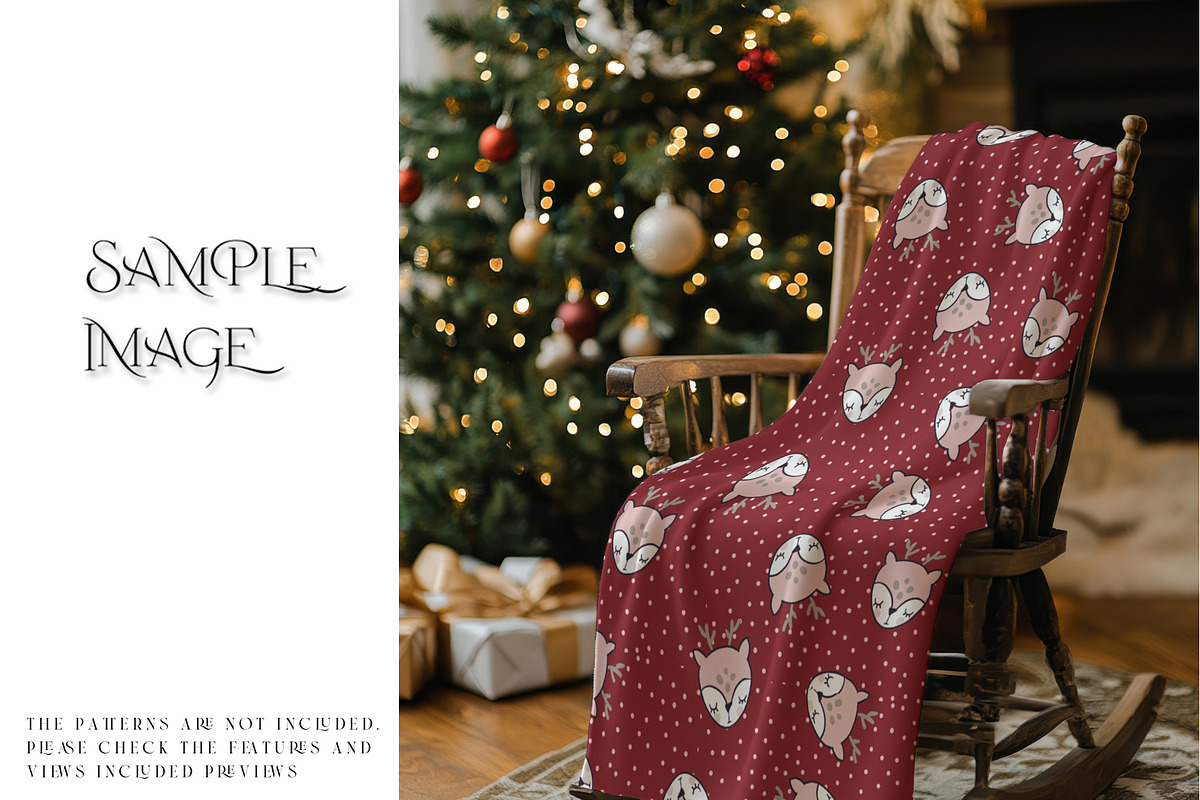 Christmas Fleece Blanket Mockups, a Product Mockup by mock-ups (Photo 7 of 11)