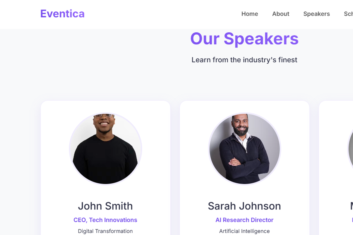 Modern Event & Webinar Landing Page, a HTML Template by StevenIMANZI (Photo 5 of 8)