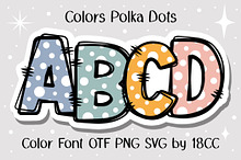 Colors Polka Dots OTF PNG SVG