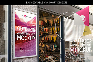 Outdoor Advertising City Mock-Up V1