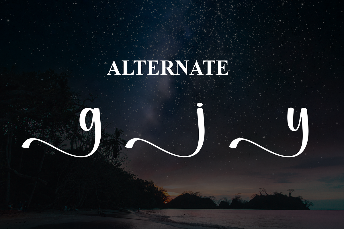 Nightday | Script Font, a Handwritten Font by Scratchones (Photo 8 of 9)