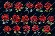 Red Rose clipart, an Object Graphic by DreamerStarCo (Thumbnail 4 of 5)
