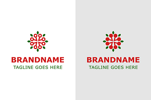 Cherry Group Modern Simple Logo Set, a Branding & Logo Template by Pray Art Design Studio