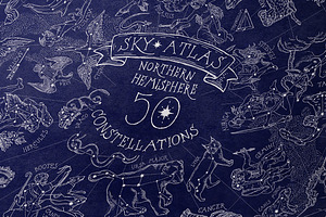 Sky Atlas 50 Constellations