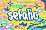 Sefalio - Fun Sans Font, a Sans Serif Font by Snape Design Studio (Thumbnail 2 of 12)