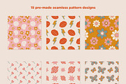 Stay Groovy Retro Clipart &Lettering, an Object Graphic by ElenKoss (Thumbnail 5 of 10)