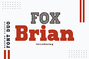 Fox Brian & Fox Brian Scratch font, a Slab Serif Font by Fox7 By Rattana (Thumbnail 1 of 11)
