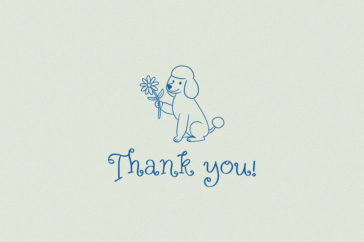 Cute Doodle Puppies Vector set, an Animal Illustration by MaxArt Foundry (Photo 6 of 6)