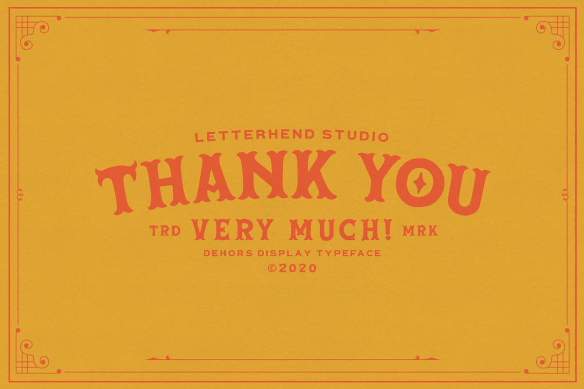 Dehors - Western Display Typeface, a Font by Letterhend Studio (Photo 13 of 13)