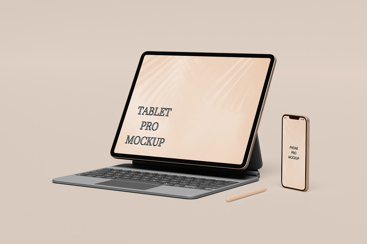 Tablet & Phone Mockup, a Print Template by AKMAL STUDIO (Photo 3 of 13)