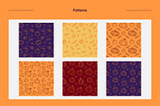 Autumn Pumpkins & Fall Elements, a Pattern Graphic by AnnMsl Lab (Thumbnail 4 of 5)