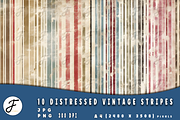 Distressed Vintage Stripes, a Texture Illustration by Joaquin Fernandez Studio (Thumbnail 2 of 6)