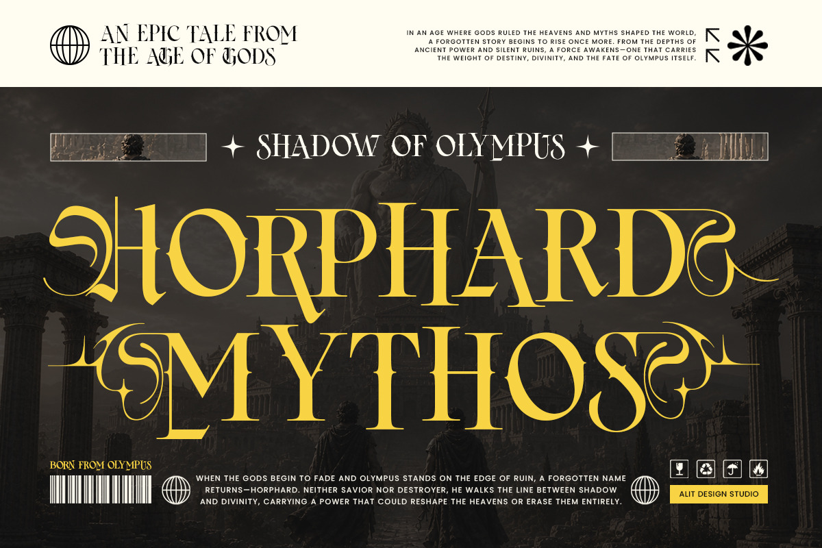 Sunsurya Blackletter Typeface, a Blackletter Font by alit design (Photo 3 of 19)