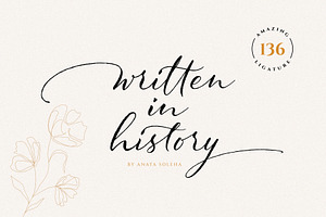Written in History // Signature Font
