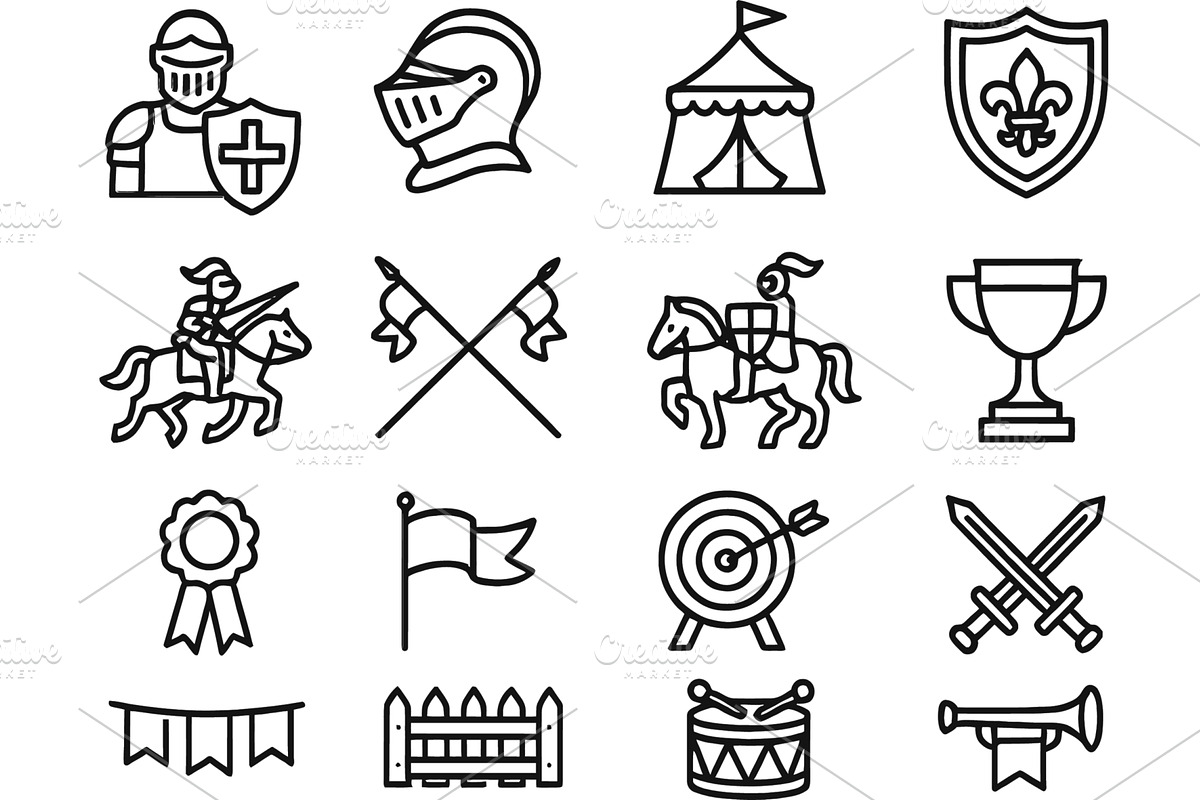 Vector illustration of medieval, an Illustration by ZinetroN