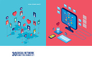 30 Social network infographic banner, a Person Illustration by Anttoniu (Thumbnail 2 of 4)