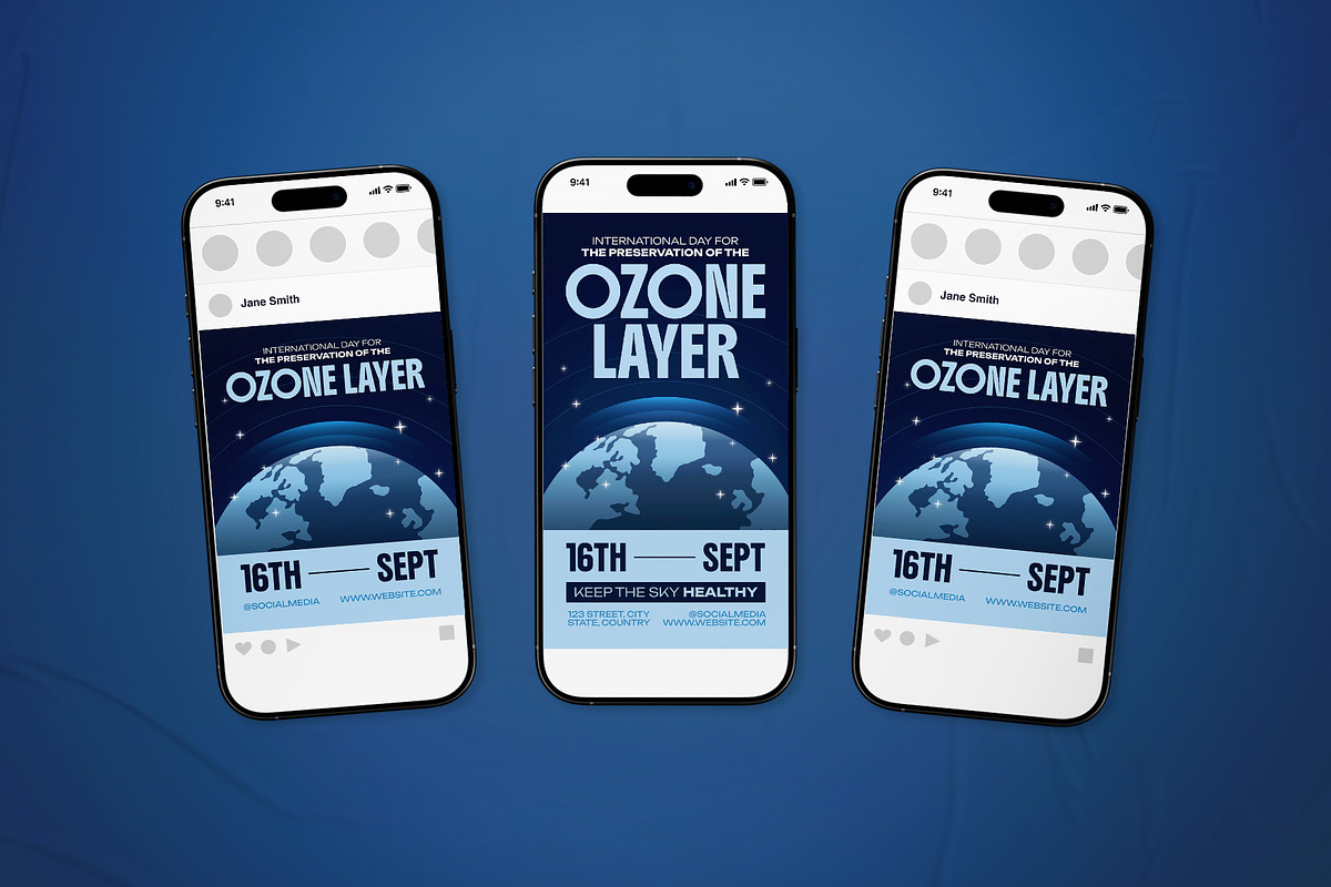 Preservation of Ozone Layer Flyer, a Flyer Template by The Good Store (Photo 2 of 2)