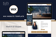 Modern Wix Website Template, a Wix Template by Sechi Design Co (Thumbnail 1 of 5)