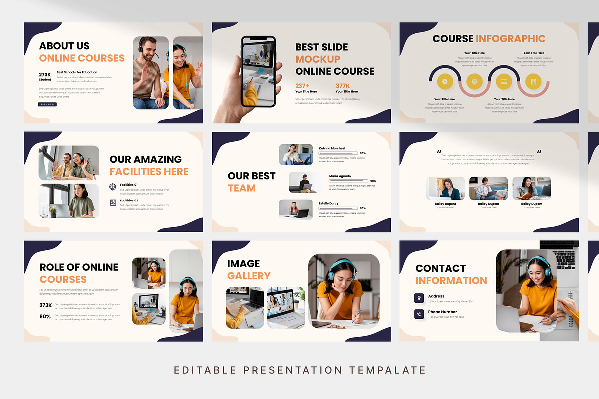 Creative Online Course PowerPoint, a Presentation Template by Digitcase x Wealthwells (Photo 3 of 3)