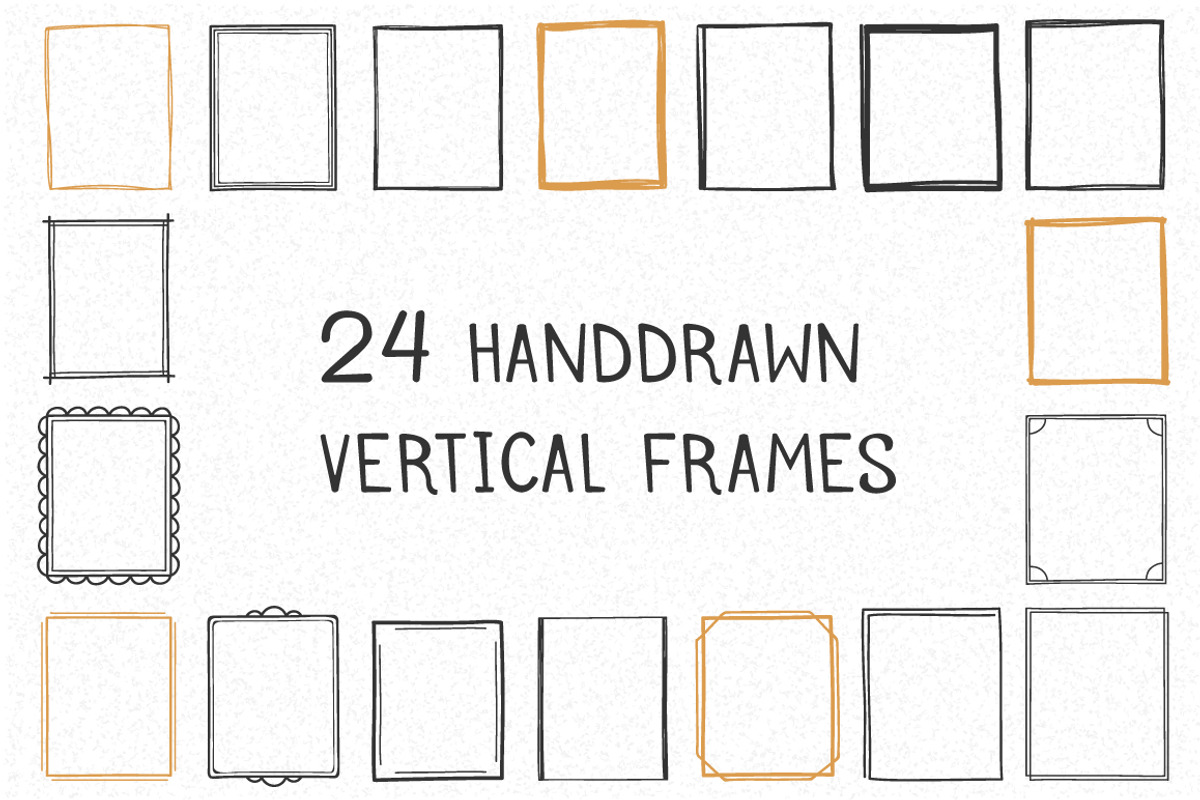 24 Hand Drawn Frames, a Graphic by PixMarket (Photo 1 of 2)