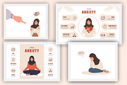 Mental Health arab woman, a Healthcare Illustration by KeronnArt (Thumbnail 2 of 8)