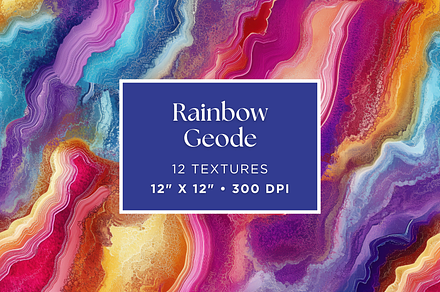 Rainbow Geode Textures