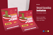 Grand Opening Restaurant Party Invit, an Invitation Template by Esensifiksi.studio (Thumbnail 1 of 2)