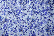 Cobalt Blue Fashion Floral Print, a Pattern Graphic by SirenaArt (Thumbnail 5 of 17)