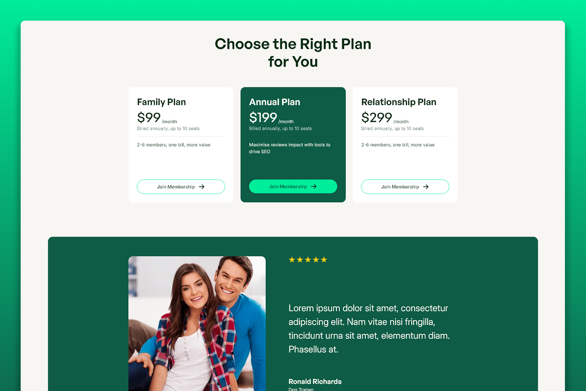Mentra Health Coach Framer Template, a Landing Page Template by Flow Samurai Templates (Photo 3 of 4)
