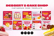 Dessert and Cake Shop Instagram Feed, a Social Media Template by Jiwstudio (Thumbnail 1 of 5)