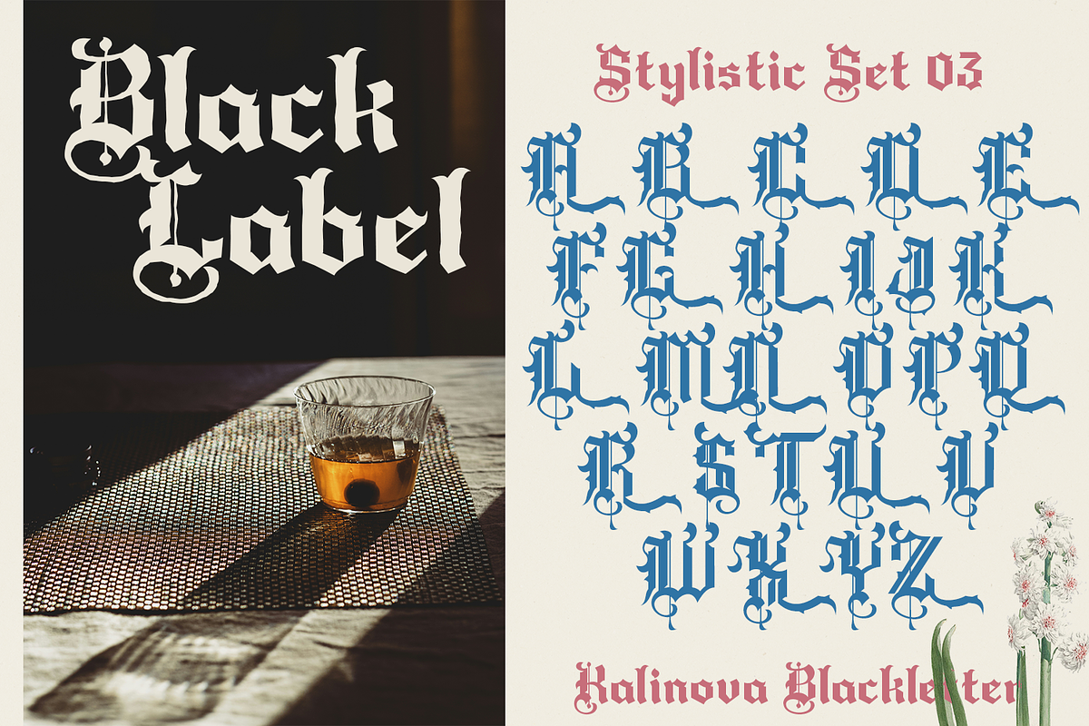 Kolinova Blackletter, a Blackletter Font by madeDeduk (Photo 7 of 9)