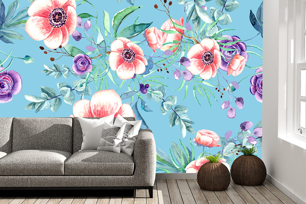 WILD ANEMONES, a Decorative Illustration by JennyColorArt (Photo 10 of 12)