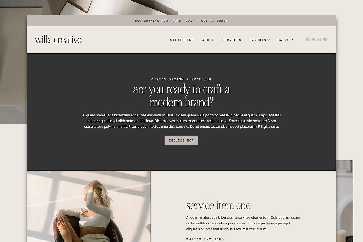 Willa - Elementor Pro, a WordPress Template by Pix & Hue (Photo 2 of 4)