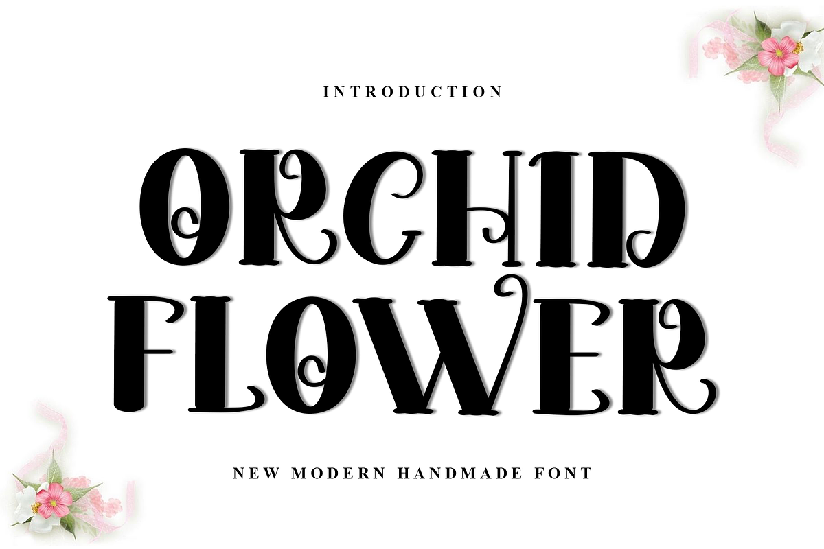 Orchid Flower, a Script Font by FreshTypeINK (Photo 1 of 8)