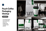 Pouch Coffee Packaging Mockup, a Packaging Mockup by SLAB! Design (Thumbnail 1 of 5)
