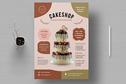 Cake Shop Flyer Template, a Flyer Template by MightyDesign (Thumbnail 1 of 8)