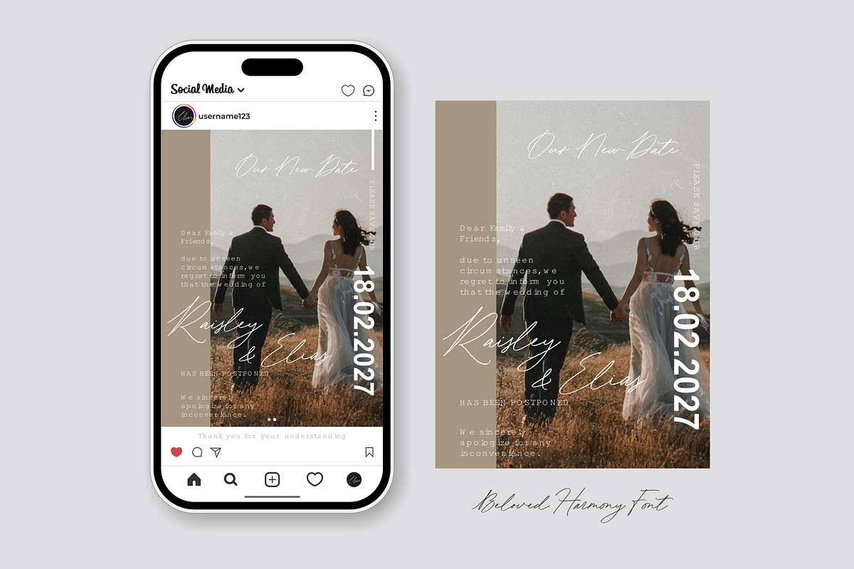 Beloved Harmony - Elegant Script Fon, a Handwritten Font by agnyhasyastudio (Photo 2 of 14)