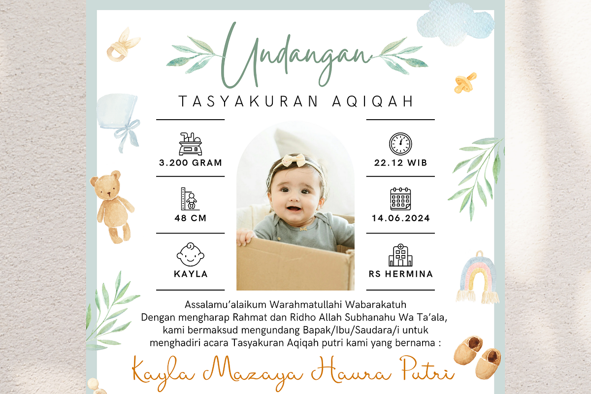 Editable Pastel Nursery Baby Canva, an Invitation Template by Blooming Daisy (Photo 4 of 4)