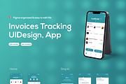 Invoices Tracking UI, App, a Design Template by Mohamed Lamine's UI bakre (Thumbnail 2 of 2)