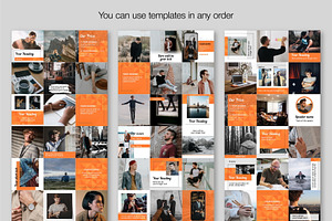 Orange CANVA Instagram Template N51