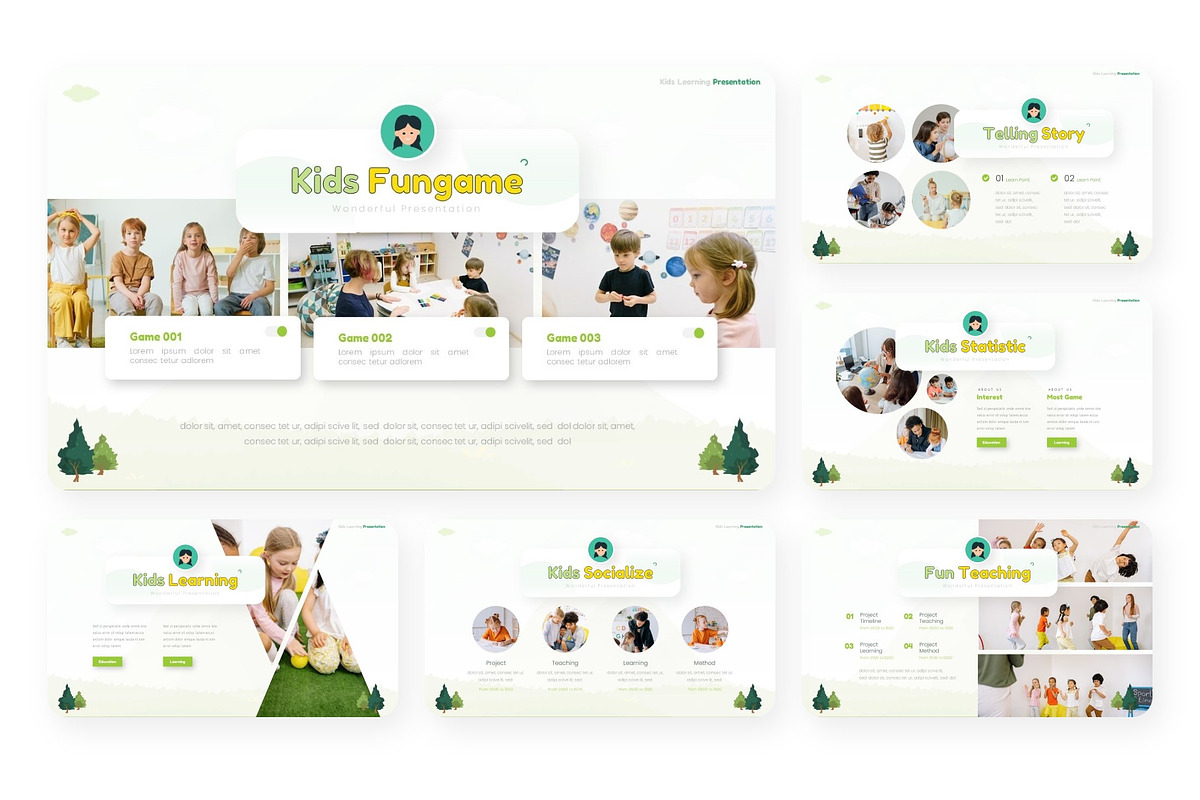 Kids Learning Presentation Template, a Presentation Template by NecrolitSlide (Photo 5 of 9)