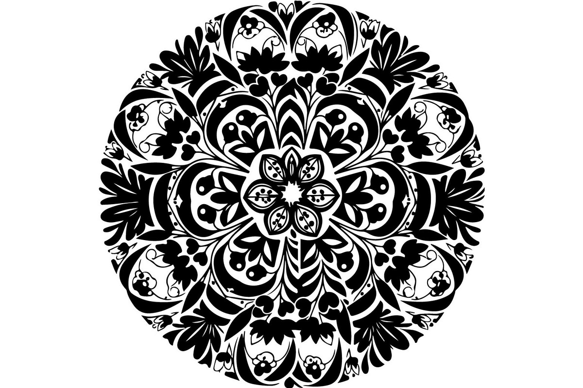 Vintage Floral Mandala Bundle, a Decorative Illustration by Designer_Momina (Photo 20 of 20)