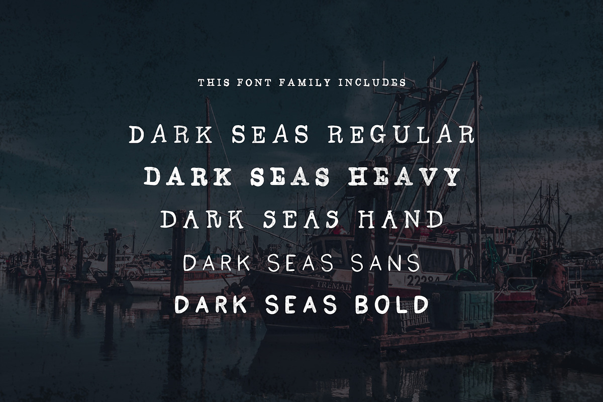 Dark Seas Font Family preview 2