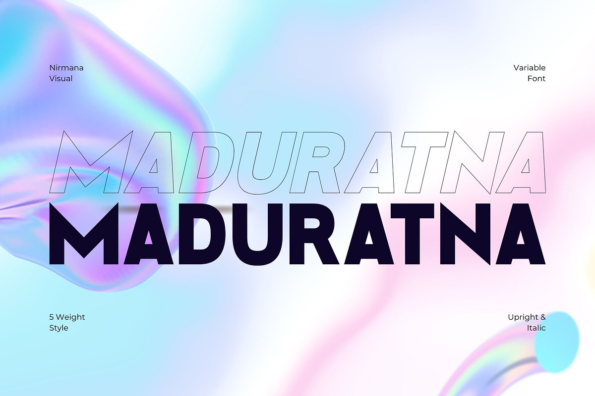 Maduratna - Modern Sans Serif, a Sans Serif Font by Nirmana Visual (Photo 1 of 8)