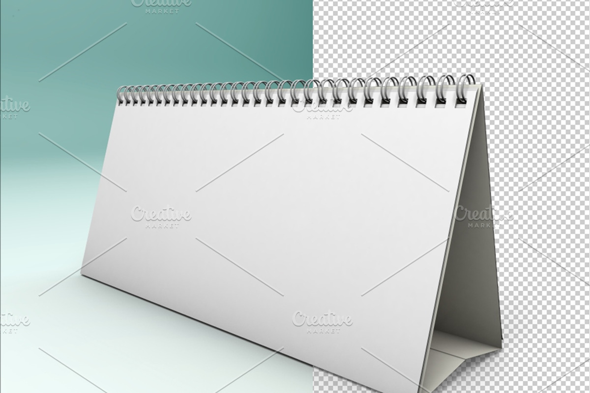 Desk Calendar Mock-Up, a Mockup by maximmmmum (Photo 8 of 8)