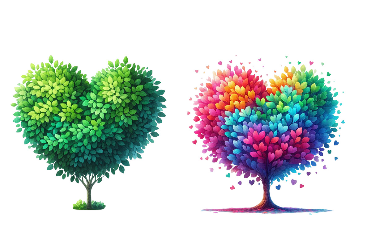 Heart Tree Valentines Day Clipart, an Illustration by Designworld (Photo 2 of 5)