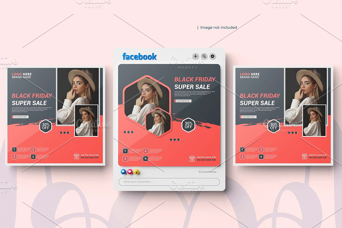 Fashion sale social media poster, a Social Media Template by graphics city